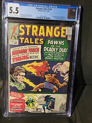 Buy 1964 Strange Tales #126 1st App CLEA & DORMAMMU - Marvel - CGC 5.5 • 177.73£