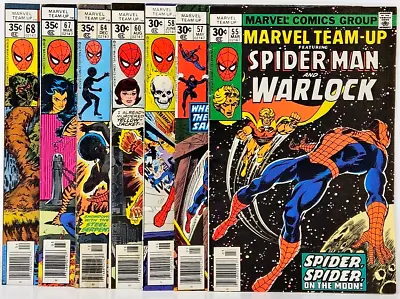 Buy 7 Marvel Team-Up Spider-Man 55 Warlock 57 Black Widow 58 Ghost Rider 60 64 67 68 • 22.07£