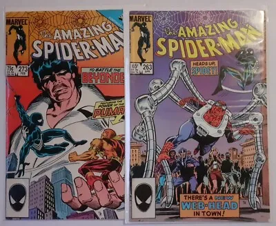 Buy The Amazing Spider-man #263#273 Lot. Black Suit/beyonder/puma App. Marvel Comics • 17.95£