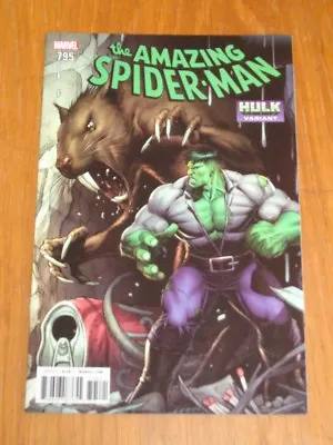 Buy Spiderman Amazing #795 Marvel Comics Hulk Variant April 2018 Nm (9.4) • 19.99£