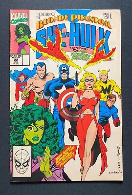 Buy Marvel Comics Blonde Phantom & She-Hulk #22 Part 2 Of 3 (1990) • 4£