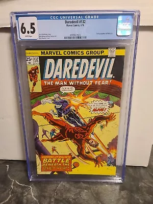 Buy Marvel Comics DAREDEVIL # 132 CGC 6.5 !! 2nd Appearance Of BULLSEYE  • 59.29£