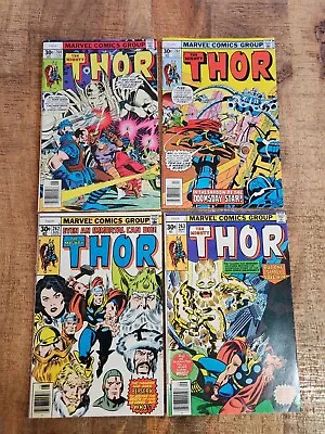 Buy Mighty Thor #260 261 262 263 1977 Marvel Comic Book Lot VF 8.0 Loki Enchantress • 14.81£