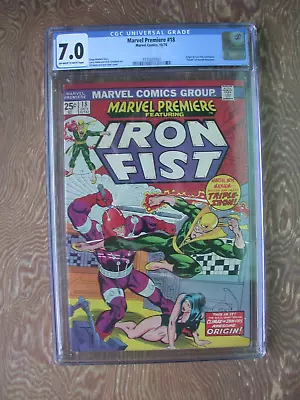 Buy Marvel Premiere   #18   CGC 7.0   Conclusion Of Iron Fist's Origin • 71.15£