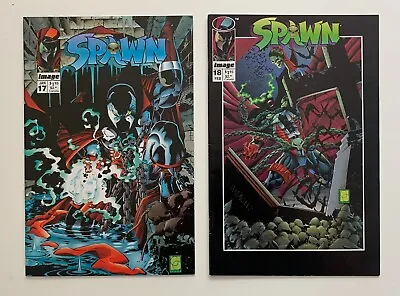 Buy Spawn #17 & 18 Comic Books (Image 1994) 2 X VF+ & FN+ Issues. • 29.50£