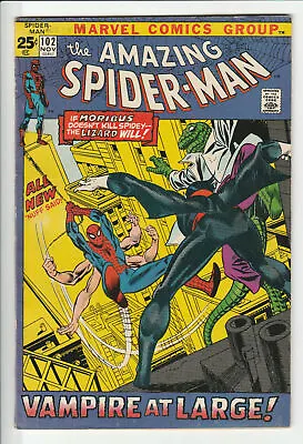 Buy Amazing Spider-man #102, FN/VF 7.0, 2nd Appearance Of Morbius • 79.43£