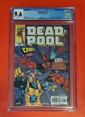 Buy Deadpool #22 Marvel Comics 1998 - 1st Appearance Tiamat CGC 9.6 • 48.26£