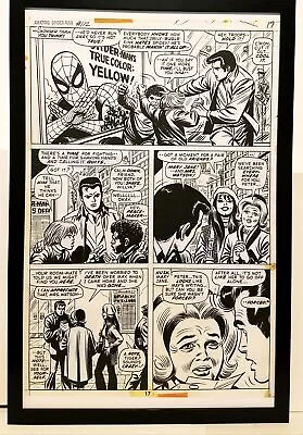 Buy Amazing Spider-Man #112 Pg. 17 By John Romita 11x17 FRAMED Original Art Print Ma • 47.39£