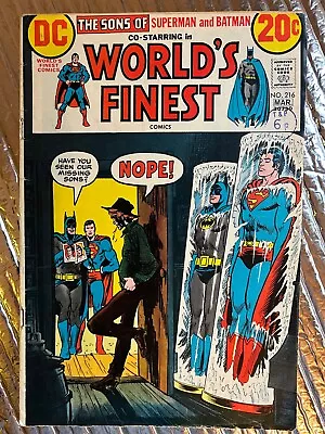 Buy Batman & Superman: World's Finest #216  - 1973 DC Comic • 4.79£