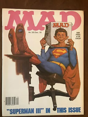 Buy Vintage Mad Magazine No 243 Dec 1983 Superman III • 12.65£
