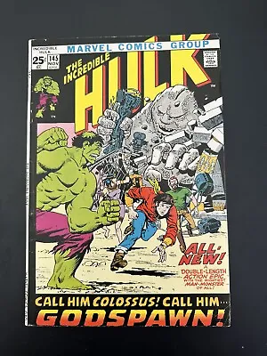 Buy Incredible Hulk #145 FN- The Hulk's Origin Is Retold In This 52-page Giant(1971) • 19.75£