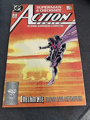 Buy Action Comics #598 (1988)-first Appearance Checkmate-superman Lois Lane Dc • 10.27£