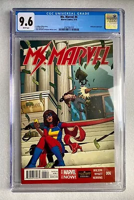 Buy Ms. Marvel #6 Cgc 9.6 1st Print 1st App The Inventor Kamala Khan Mcu • 249.99£