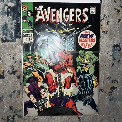 Buy Avengers #54 Silver Age Marvel Comics 1968 KEY Masters Of Evil Appearance • 23.95£