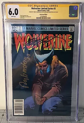 Buy Wolverine #3 Cgc Ss 6.0 Fn Newsstand 2x Signed Chris Claremont & Joe Rubinstein • 98.54£