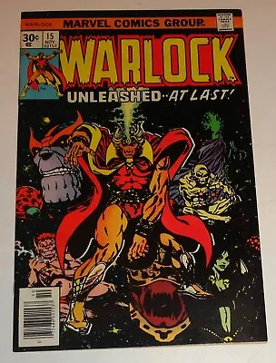 Buy Warlock #15 Starlin Classic Thanos Glossy Nm 9.2 1976 High Grade • 55.19£