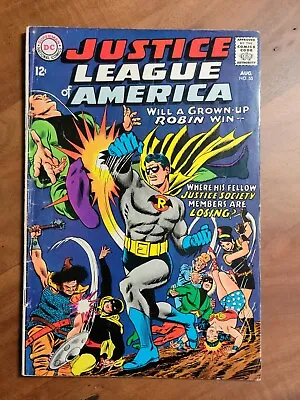 Buy Justice League #55 (DC Comics 1967) 1st Golden Age Robin In Silver Age : VG/FN • 11.91£