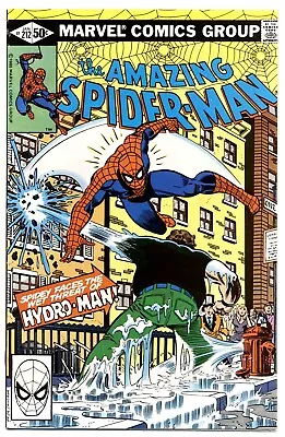 Buy AMAZING SPIDER-MAN #212 VF, 1st App & Origin Hydro-Man Direct Marvel Comics 1981 • 39.53£