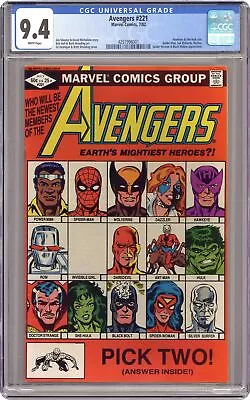Buy Avengers #221 CGC 9.4 1982 4297998001 • 128.68£
