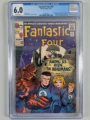 Buy Fantastic Four #45 CGC 6.0 1965 1st App. Inhumans • 303.52£