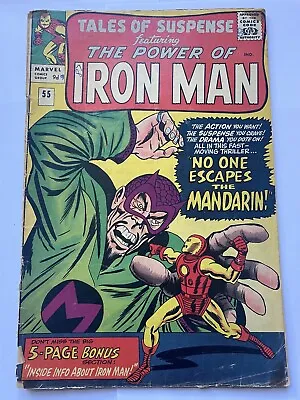 Buy TALES OF SUSPENSE #55 Iron Man Marvel Mandarin 1964 Fa/GD UK Price • 19.95£