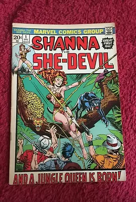Buy Free P & P; Shanna The She-Devil #1, Dec 1972: Origin, Jim Steranko Cover! (KG) • 29.99£