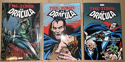 Buy The Tomb Of Dracula The Complete Collection Vol 2, 4, 5 TPB Marvel Brand New • 134.40£