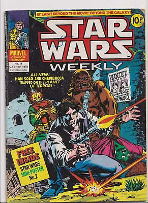 Buy (-0-) Star Wars No 14 10TH MAY 1980  Rare Original UK Comic Weekly • 4.95£