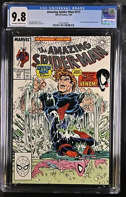 Buy Amazing Spider-Man #315 (1989) CGC 9.8, 2nd Appearance Of Venom (Newly Slabbed) • 134.04£