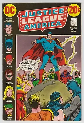 Buy L9969: Justice League Of America #102, Vol 1, F VF Condition • 19.74£