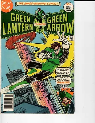Buy DC Comics Green Lantern Co-starring Green Arrow #93 MARCH 1977 VF- 7.5 • 6.32£