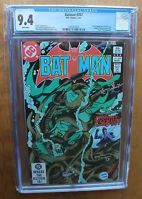 Buy 1983 DC Batman #357 CGC Graded 9.4 Comic Book -- FREE SHIPPING! (G-2) • 183.82£