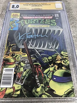 Buy Teenage Mutant Ninja Turtles Adventures 2 CGC SS 8.0 Eastman Newsstand Ed 5/1989 • 120.52£