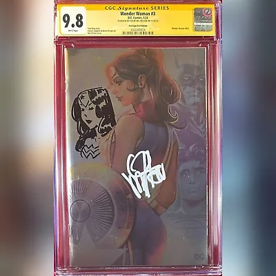 Buy Wonder Woman #3 Fan Expo Foil Edition Cgc 9.8 Ss Signed & Sketch By Mel Milton • 276.60£