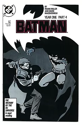 Buy Batman #407 8.0 Year One Part Four Frank Miller Story W Pgs 1987 • 24.79£