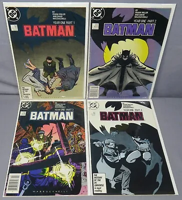Buy BATMAN #404 405 406 407 (Year One Full Run 404-407) DC Comics 1987 Frank Miller • 47.41£