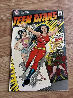 Buy Teen Titans 23 Fine Gil Kane Art! Wonder Girl's GROOVY NEW THREADS 1969 DC X797 • 28.78£