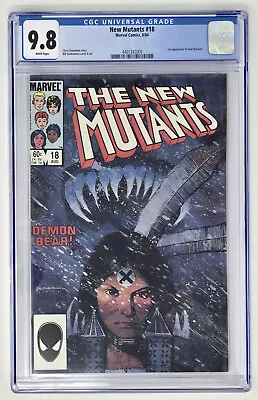 Buy New Mutants #18 CGC 9.8 NM/M White Pgs Marvel Comics 1984 1st App. New Warlock • 75.11£