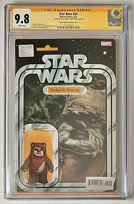 Buy Star Wars #24 • Cgc Ss 9.8 • Signed By Jtc  • Wicket Action Figure Variant • 90.91£