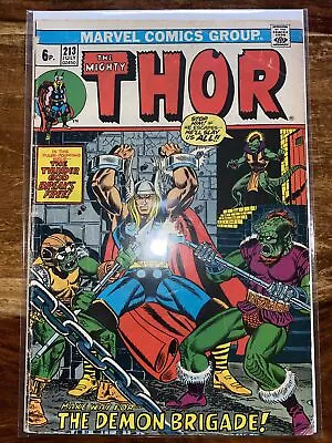 Buy The Mighty Thor 213. 1973. John Romita And Jim Starlin Cover Art. Key Issue. VG • 2.99£