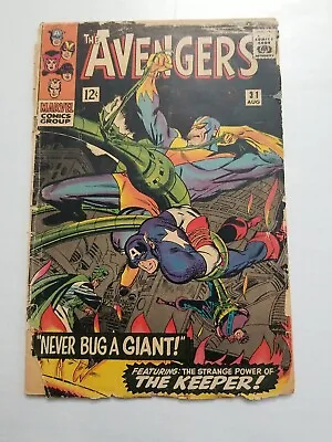 Buy THE AVENGERS #31 Captain America, Giant-Man, Hawkeye Stan Lee 1966 Good (2.0) • 5.51£