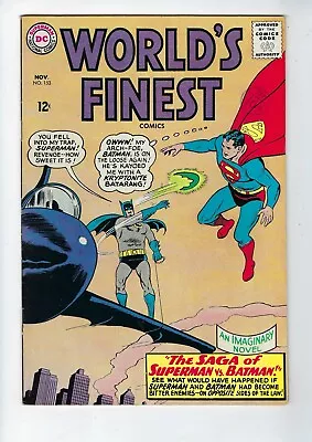 Buy World's Finest # 153 DC Comics Batman Slaps Robin Meme Panel Nov 1965 VF- • 149.95£