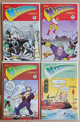 Buy Mystery Men Comics 1 2 3 4, Bob Burden, Dark Horse Comics • 14.23£