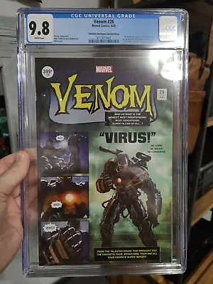 Buy Venom #26 CGC 9.8 Skan Variant, Tales Of Suspense 39 Homage 1st App Of Virus • 51.34£