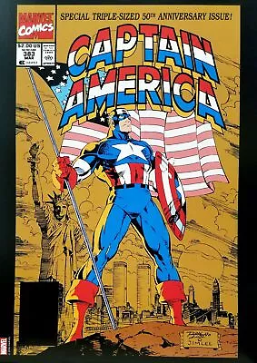 Buy Captain America #383 12x16 FRAMED Art Poster Print By Ron Lim, Marvel Comics • 33.53£
