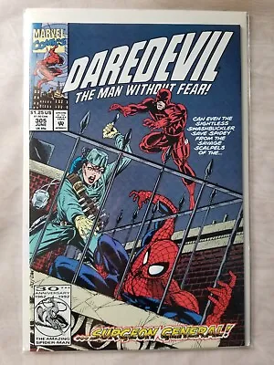 Buy Daredevil #305 NM Spider-Man Marvel Comics 1992 Surgeon General Karen Page • 2.40£