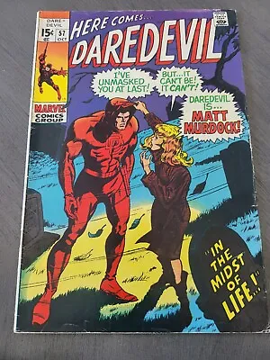 Buy Daredevil #57  Marvel 1969 • 31.97£