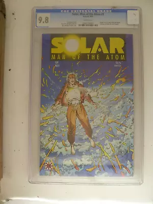 Buy SOLAR, MAN OF THE ATOM #1 CGC 9.8  (1991) 1st. VALIANT SOLAR WHITE PAGES • 65£