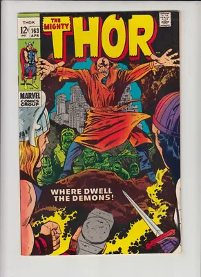 Buy Thor #163 Fine+ *brief  Him  Appearance  Warlock!  • 23.72£