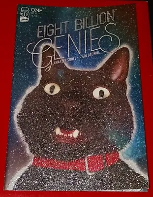 Buy Eight Billion Genies #1 -1:50 RI-GLITTER CAT Cover By Ryan Browne! Charles Soule • 71.50£